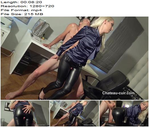 ChateauCuir  Leather leggings fuck in the office part 2  Liz Rainbow preview