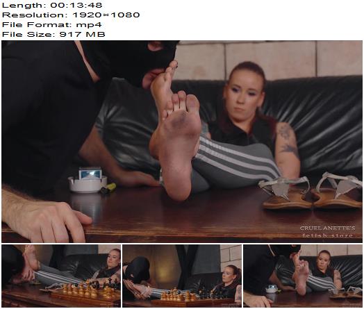 Cruel Anette  Dirty Grey Soles 1080 HD  Foot Worship preview