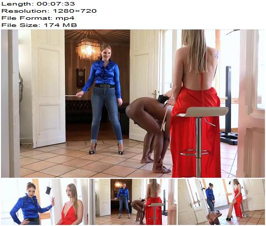 FEMDOMPOVCLIPS  A Very Cruel Caning   Mistress Madita And Mistress Cloe  preview