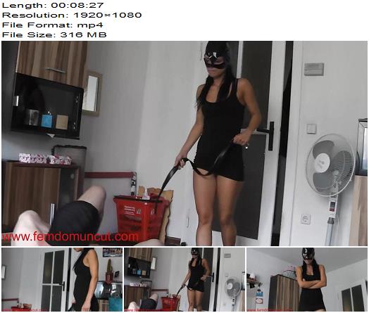 FemdomUncut  Under my princess  Domi Cat 201505  Whipping preview