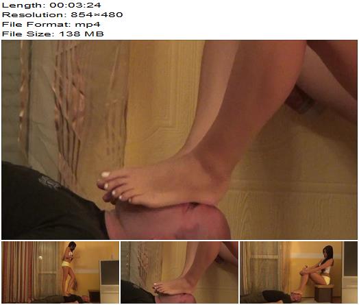 Footdominas  Rea  Trampling And Foot Domination In Hot Shorts  Female Domination preview
