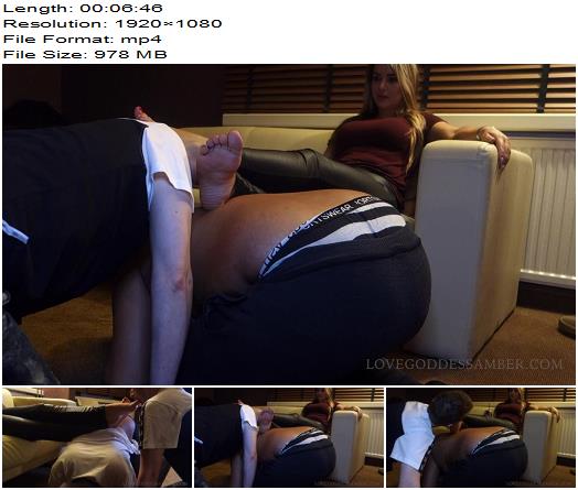 Goddess Amber  Meet my footboys part II  Human Furniture preview