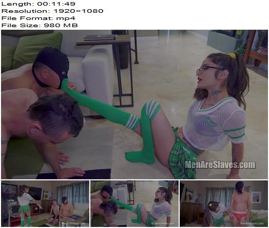 Men Are Slaves  Peeking At The Cheerleader 1080 HD  Face Slapping preview