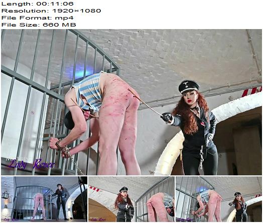 Mistress Lady Renee  Caning a prisoner  Redhead preview
