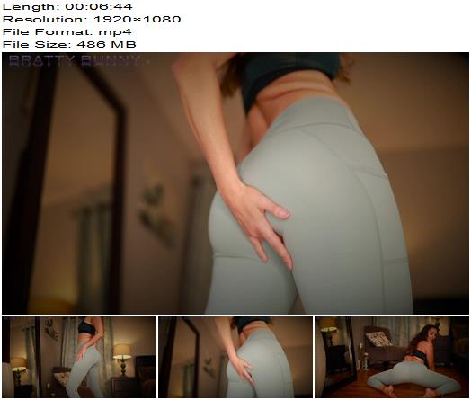 Bratty Bunny  Soft Blue Yoga Pants Tease  Humiliation preview