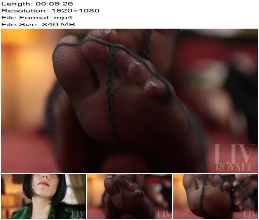 Liv Royale  Foot Worship in Seamed Stockings preview