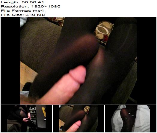 NonniSoles Cum Covered Arabic Feet  Nonnis Stinky Pantyhose Footjob preview