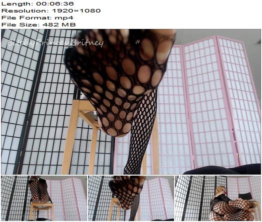 Princess Britney  Fishnet Foot Tease  Footworship preview