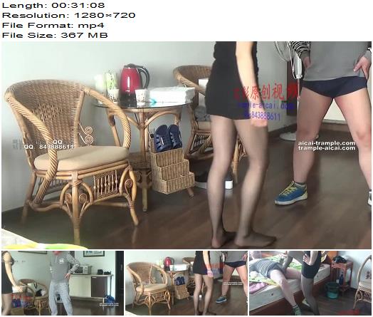 AICAI  Asian Ballbusting and Footjob preview