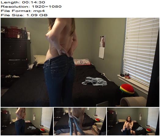  CallieCravesYou  Naked Trying on Jeans JOI  preview