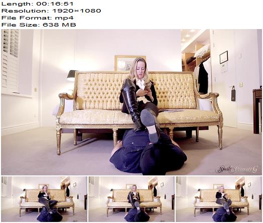 Spoilt Princess Grace  Footstool Worm Ignored 1080 HD  Human Furniture preview