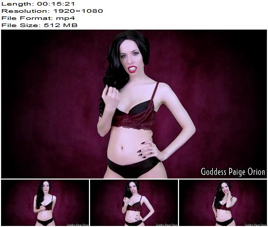 Goddess Paige Orion  Fuck Your Ass For Me  Instructions preview