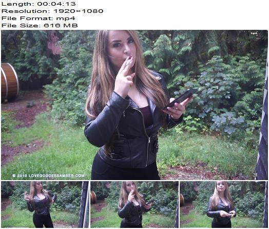 Goddess Amber  Smoking in the Woods preview