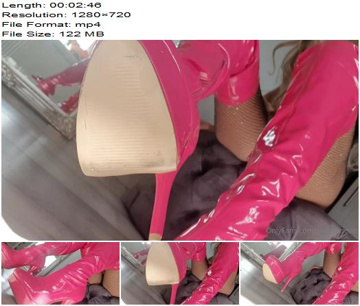 Goddess Evie  How fucking mouth watering are My hot pink boots  Boot Worship preview