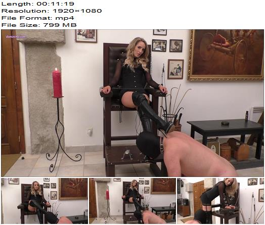 Mistress Courtney  My Boots Must Shine Slave 1080 HD  Bootlicking preview