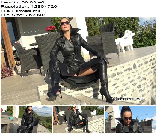 ChateauCuir  Smoking and leather JOI outdoors preview