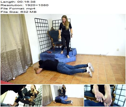 Czech Soles  Foot slave under his mistresss feet and heels  Foot Fetish preview