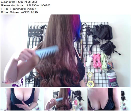 DemonGoddessJ  Beg for My Hair and Tit Worship  Fetish preview