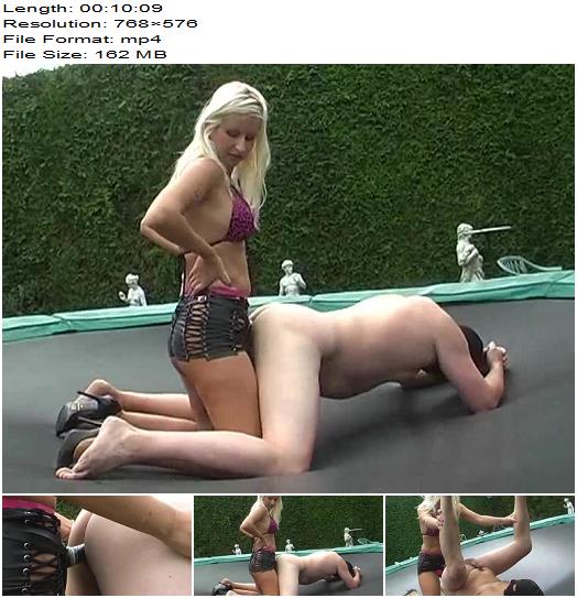 Kelly Kalashnik  Fuck Your Little Pussy On The Trampoline  Pegging preview