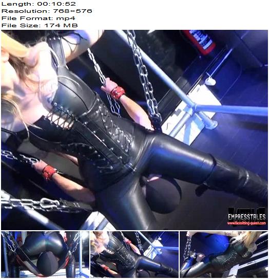 Kelly Kalashnik  Ride Your Face On The Sling With My Leather Pants  Face Sitting preview