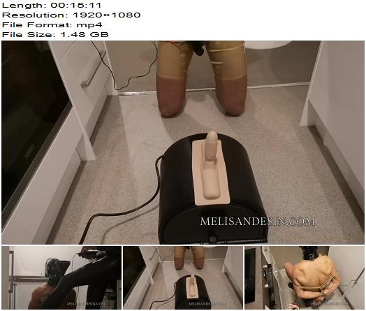 Miss Melisande Sin  Ropebondaged Sybian riding electro watersports  Electric preview