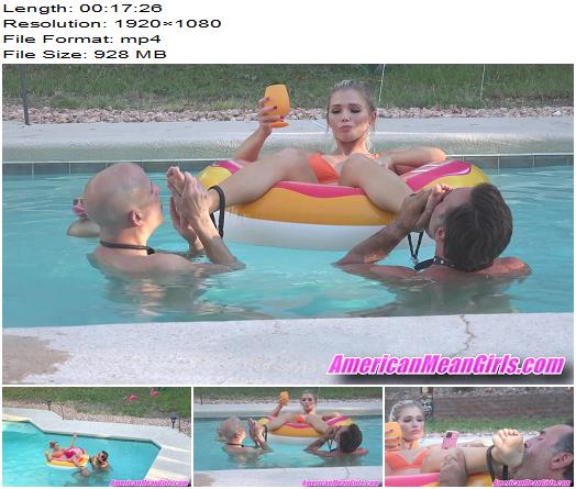 Princess Amber starring in video Floating Foot Worship of THE MEAN GIRLS studio preview