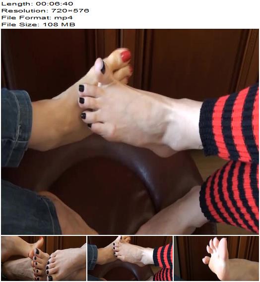 TANYAS FEET  Black and red footshow  Footworship preview
