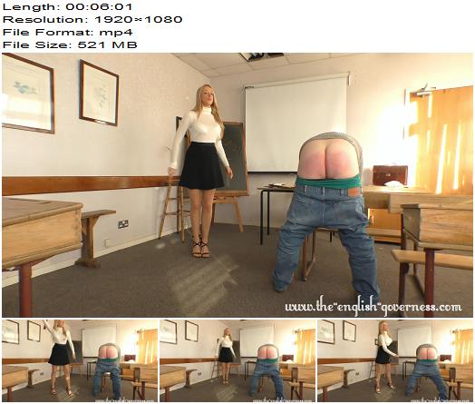 A detention strapping caning from miss Kenworthy preview