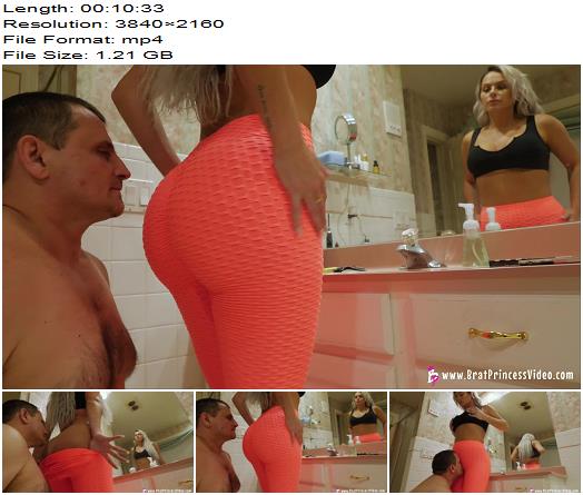 Becky starring in video Ass Worship in Bathroom of Brat Princess 2 studio preview