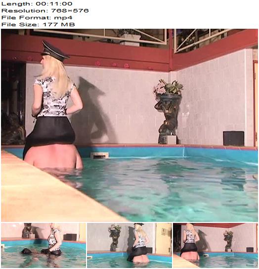Kelly Kalashnik starring in video Ponyboy training in the pool preview