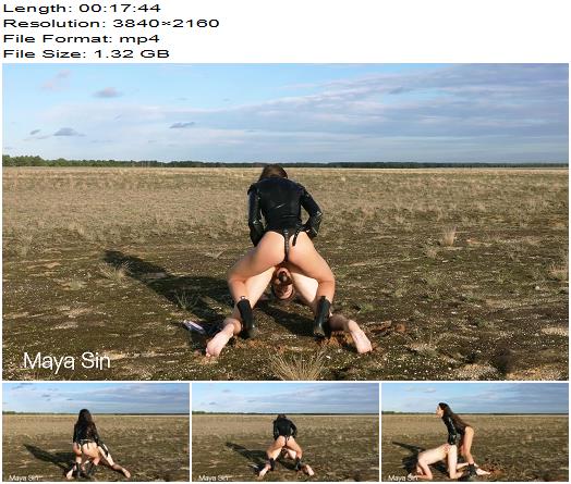 Maya Sin  Outdoor pegging in the wild 4K  Strapon preview