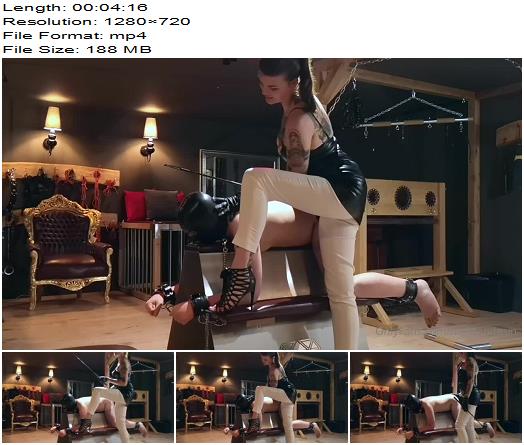Miss Melisande Sin starring in video A series of painful riding crop strokes preview