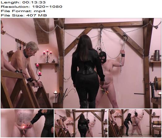 Mistress Real  Mistress Real training slaves at OWK  Ball Abuse preview