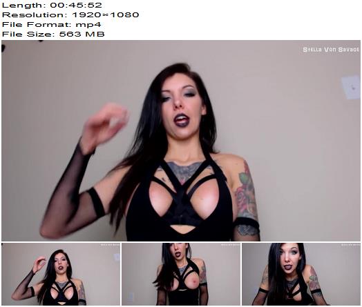 StellaVonSavage  Succubus Tits Impossibly Long Edging JOI  45mins Stop  Go Strokes  Fake Countdowns  Goth  Masturbation Instruction preview