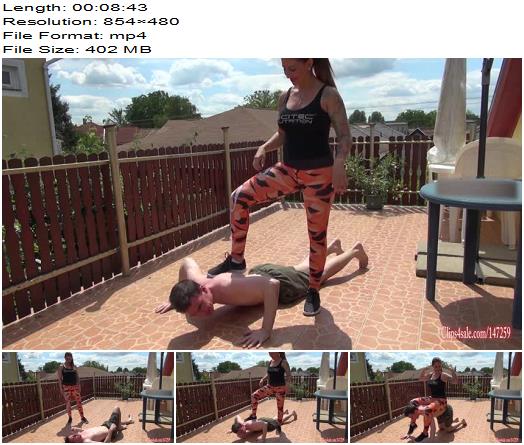 Goddess Zia  Personal trainer makes weak losers be her slaves  Foot Worship preview