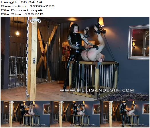 Miss Melisande Sin  Legs up punishment  Testing her new singletail  Whipping and Caning preview
