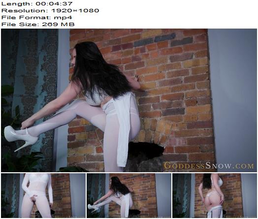 Goddess Alexandra Snow  Short Little Striptease  Femdom POV preview