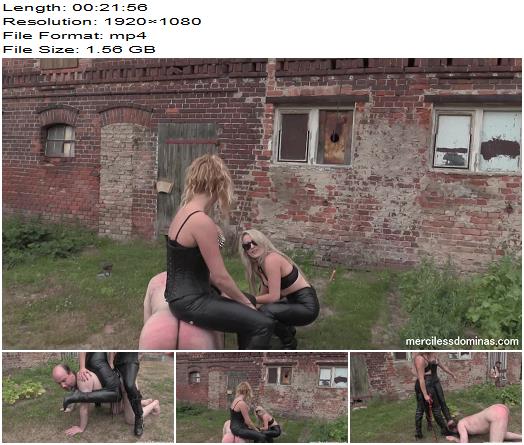 Merciless Dominas  Miss Maxwell Miss Courtney  Outdoor English Lesson  Spanking preview