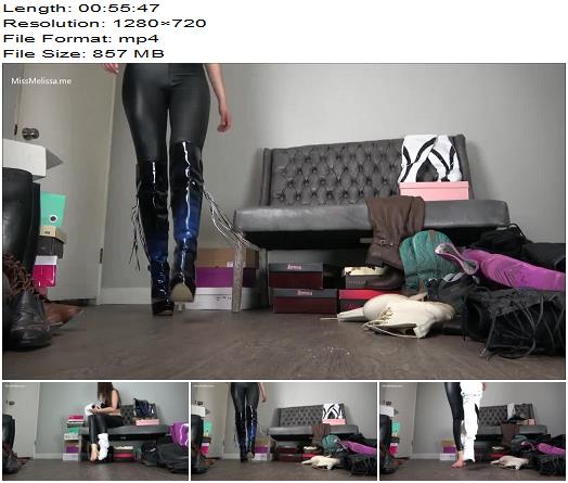 Miss Melissa  My ENTIRE Boot Collection  Femdom Pov preview