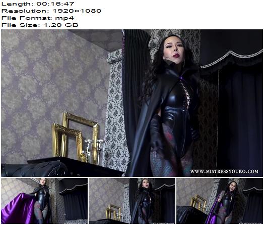 Mistress Youko  The Villainess with a Black Cloak 2  Femdom POV preview