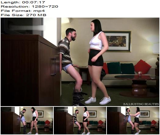 Ballbusting Beauties  Kimberly Kane  Kneebusting a Nerd 3  Ball Abuse preview