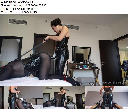 Domina Fire  Strapon Can you take this big strapon too like a good slut Part 1 preview