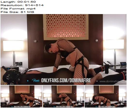 Domina Fire  Strapon I bet you miss my hot pegging clip preview
