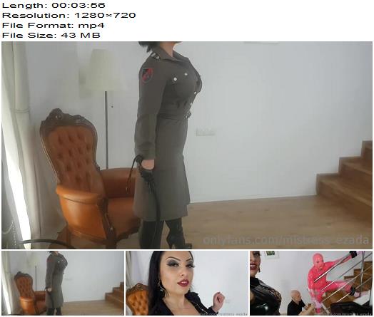Ezada Sin  with sit and poodle earlier today preview