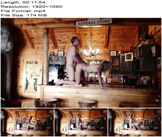 Injoybacon  Amateur Pegging and Fucking on the General Store Table preview