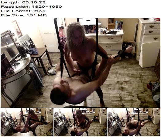 Injoybacon  Husband Gets Intimate Passionate Strapon Pegging on Sex Swing preview