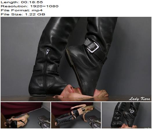 Lady Kara  Quiet Doormat doesnt make any noises  Shoe  Boot Worship preview