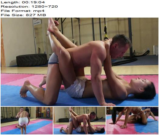 Mixed Wrestling Zone  Milana  Real Couples Gym Tussle  Femdom preview