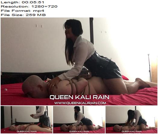 Queen Kali Rain  here is a video of me and a dear fellow mistress enjoying the whimpers of my loyal slave preview