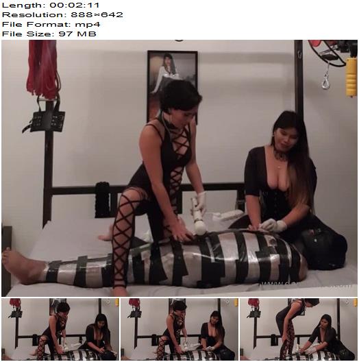 Domina Fire  mummified A double domme session with my dear friend Queen Kali Rain  Bondage preview